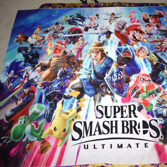 BIG58"x76" Super Smash Bros. Ultimate mural banner tapestry wall poster art flag - Picture 2 of 11
